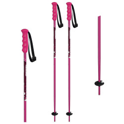 Ski poles REALLY PINK Junior