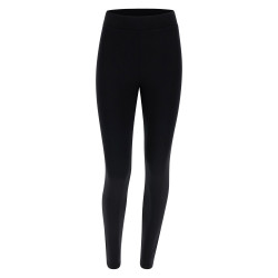 Freddy Leggings Sportivi Con Scritta Pantaloni e Shorts Donna Nero