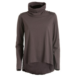 Pull col montant femme