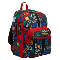 Double compartment backpack...