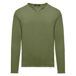 PULLOVER CON BOTTONI IN...