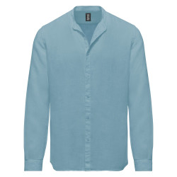 CAMICIA IN LINO CON COLLO...