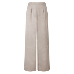 PANTALONE A PALAZZO IN LINO...