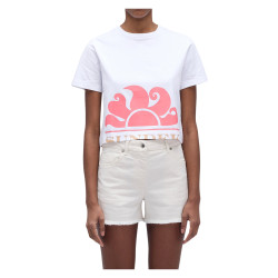 CROPPED T-SHIRT WITH MAXI