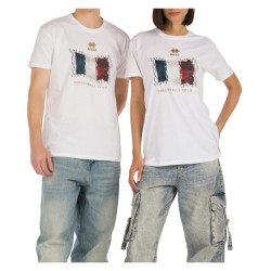 T-SHIRT BANDIERA ITALIA BIANCA