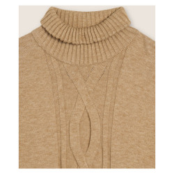 Felpa COLLO ALTO CON TRECCIA 