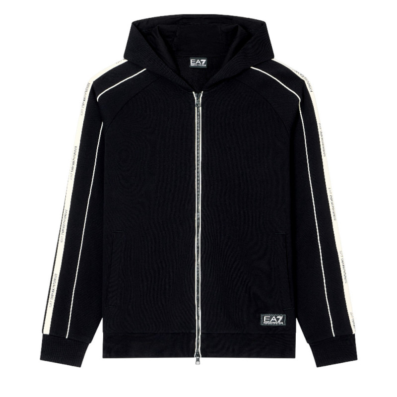 Felpa con CAPPUCCIO E ZIP LOGO SERIES Felpa con CAPPUCCIO E ZIP LOGO SERIES