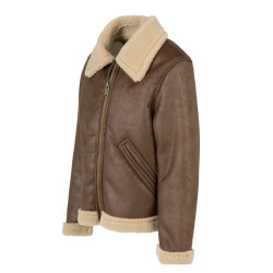 GIACCA DA BAMBINO ECOPELLE EFFETTO MONTONE GIACCA DA BAMBINO ECOPELLE EFFETTO MONTONE