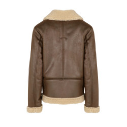 GIACCA DA BAMBINO ECOPELLE EFFETTO MONTONE GIACCA DA BAMBINO ECOPELLE EFFETTO MONTONE