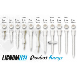 LIGNUM TEE 53mm WHITE