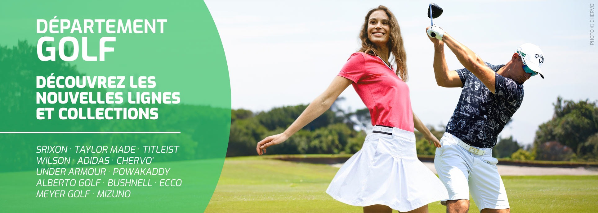 Nouveau département Golf sur Viglietti Sport